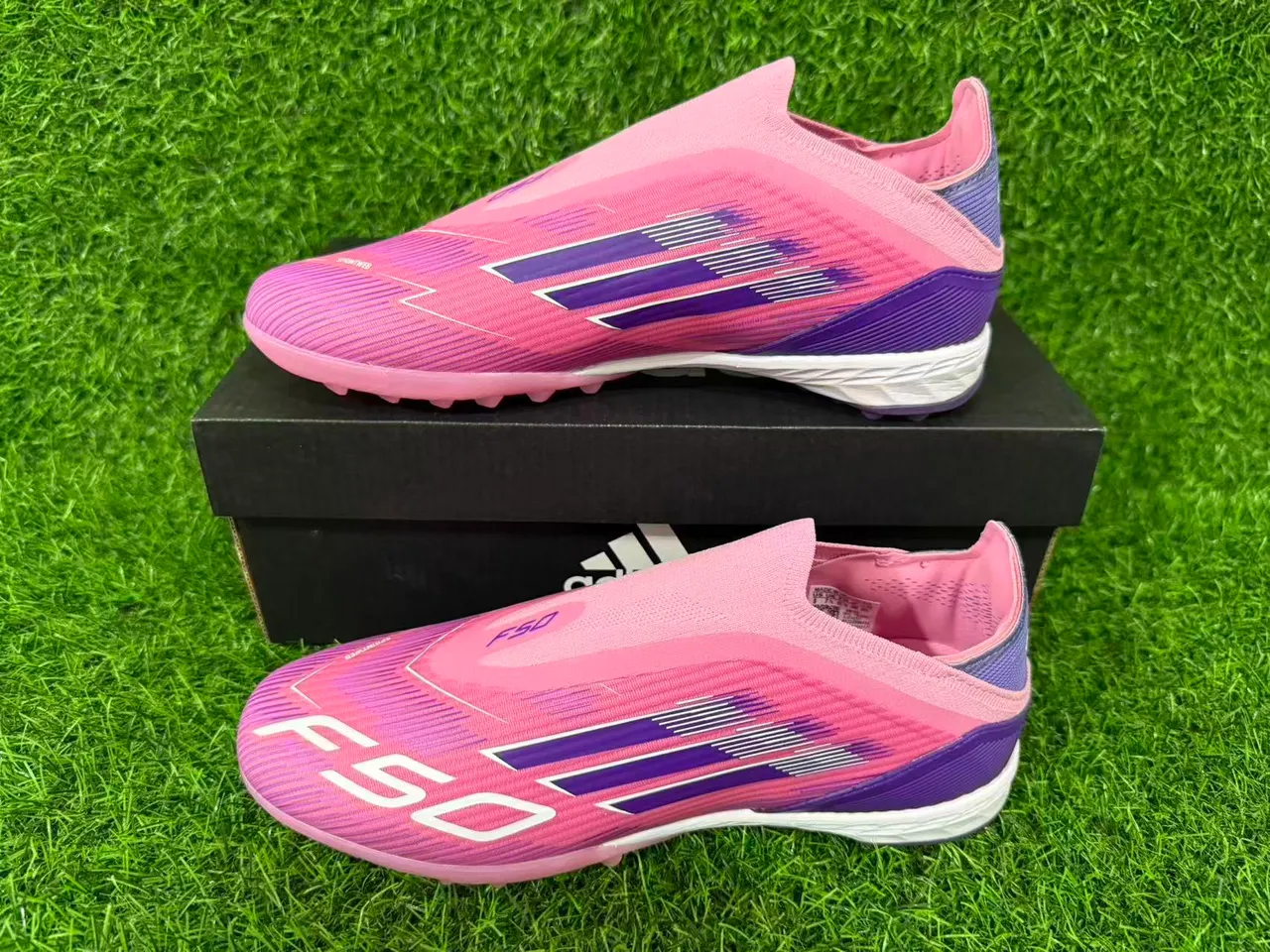 Adidas X Speedflow Rosa Roxo Gramado Sapatos de Futebol 9