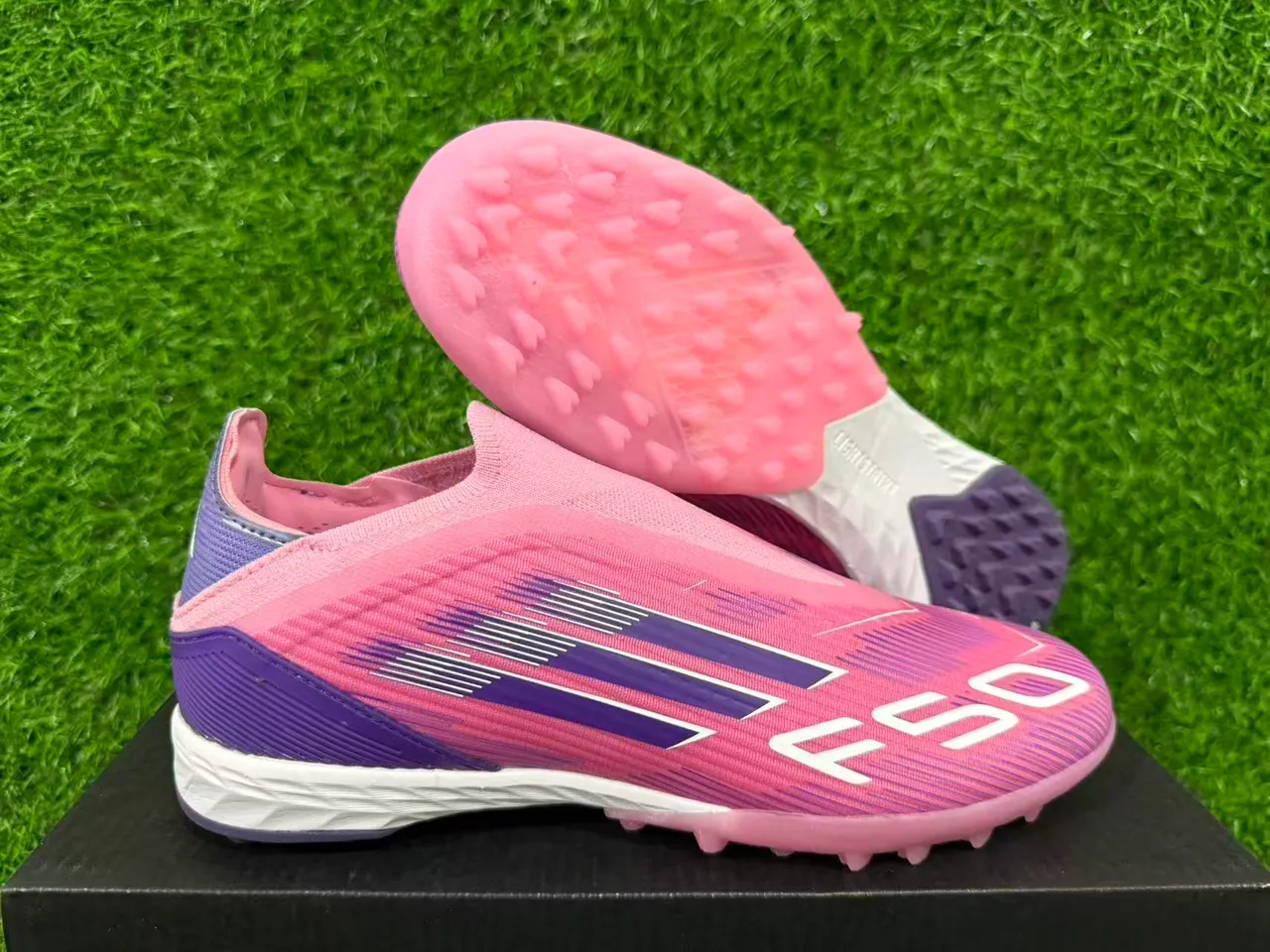 Adidas X Speedflow Rosa Roxo Gramado Sapatos de Futebol 10