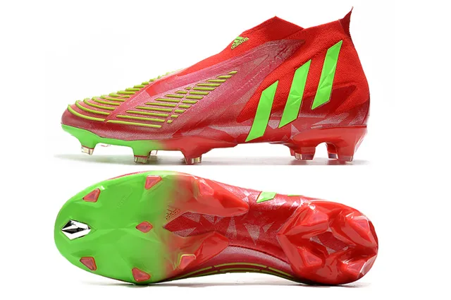 Adidas X Speedflow Rouge et Vert Néon Chaussures de Football pour Terrain Ferme 2