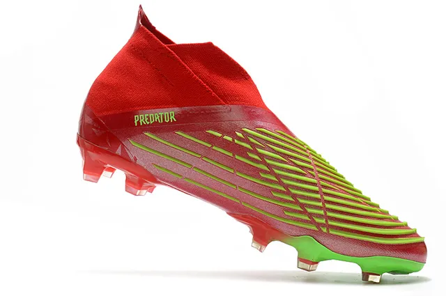 Adidas X Speedflow Rouge et Vert Néon Chaussures de Football pour Terrain Ferme 3