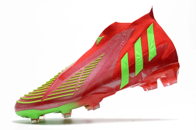 Adidas X Speedflow Rouge et Vert Néon Chaussures de Football pour Terrain Ferme 4