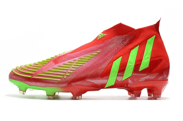 Adidas X Speedflow Rouge et Vert Néon Chaussures de Football pour Terrain Ferme 5