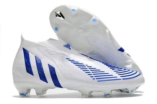 Adidas X Speedflow White Blue Holographic Firm-Ground Soccer Shoes 2