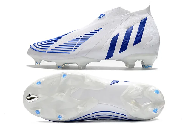 Adidas X Speedflow White Blue Holographic Firm-Ground Soccer Shoes 9