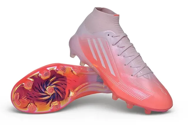 Adidas X Speedportal وردي برتقالي إريديسينت أحذية كرة القدم للأرض الصلبة 4