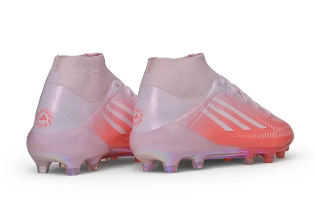 Adidas X Speedportal وردي برتقالي إريديسينت أحذية كرة القدم للأرض الصلبة 5