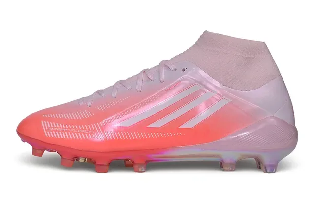 Adidas X Speedportal وردي برتقالي إريديسينت أحذية كرة القدم للأرض الصلبة 7