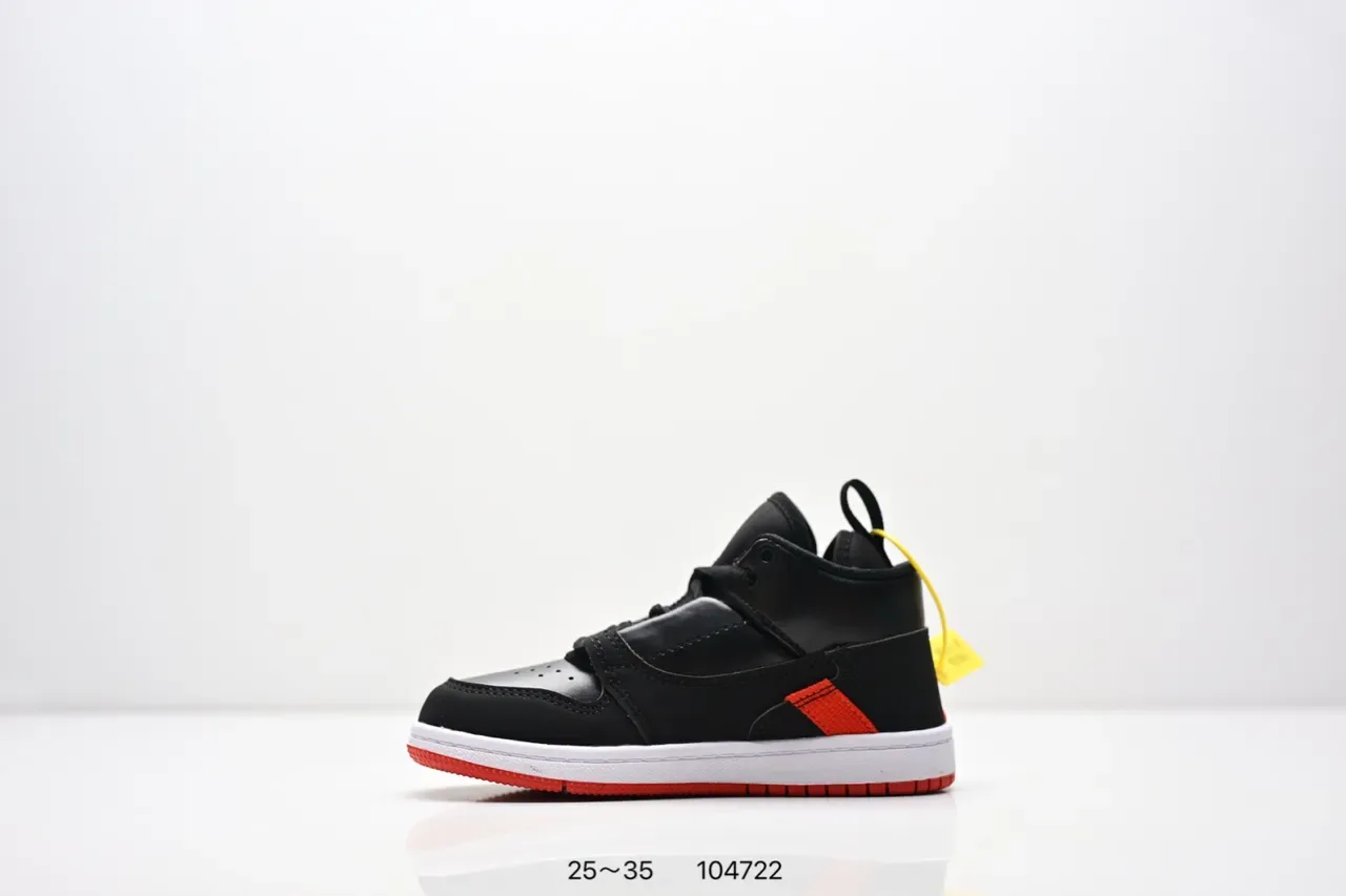 Air Jordan 1 काले सफेद पीले स्ट्रैप लाइफस्टाइल स्नीकर्स 3