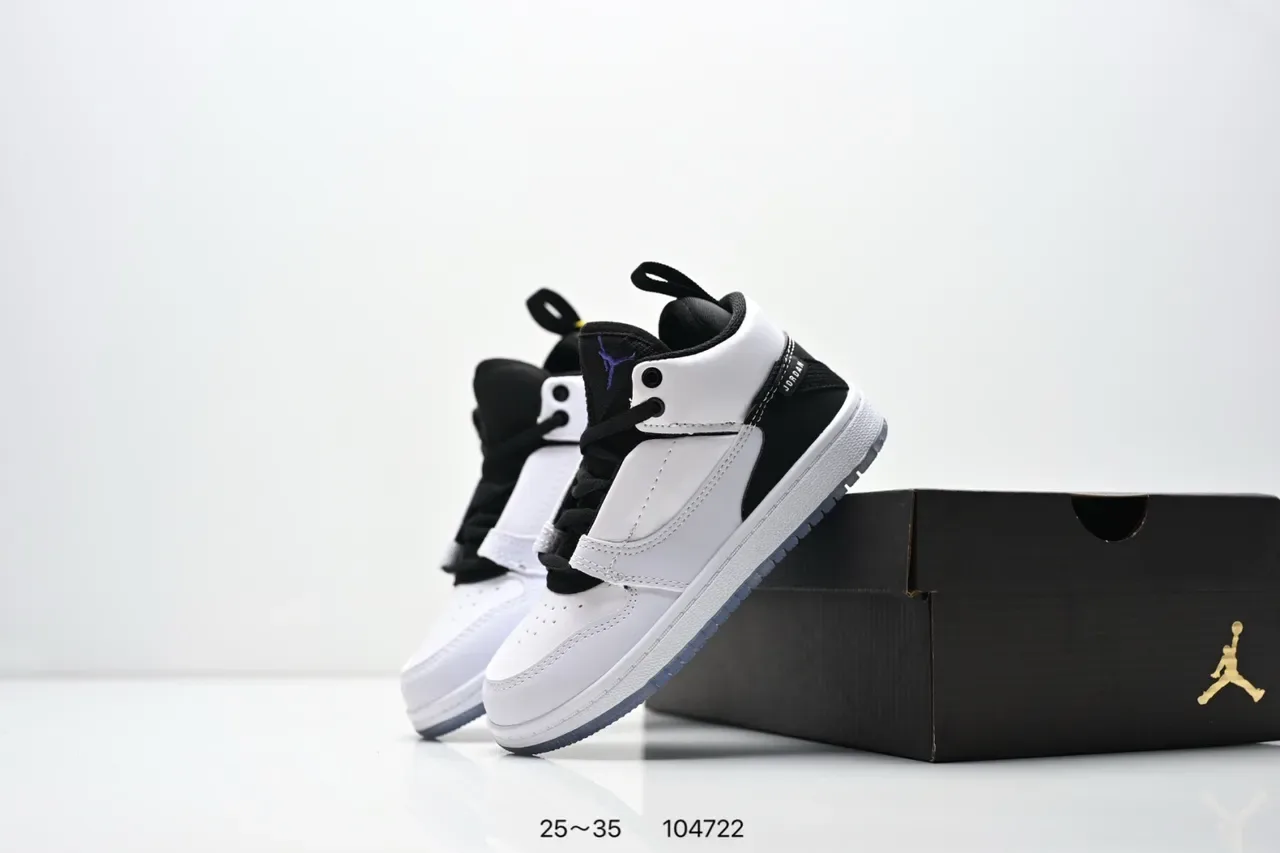 Air Jordan 1 काले सफेद पीले स्ट्रैप लाइफस्टाइल स्नीकर्स 21