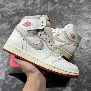 Air Jordan 1 High Off-White و أحمر أحذية كرة السلة جلدية