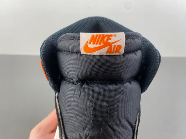 Tênis de basquete Air Jordan 1 High laranja preto branco 5