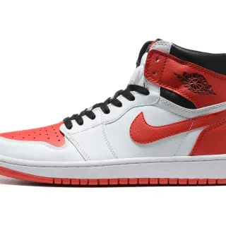 Air Jordan 1 High सफेद लाल काले बास्केटबॉल जूते