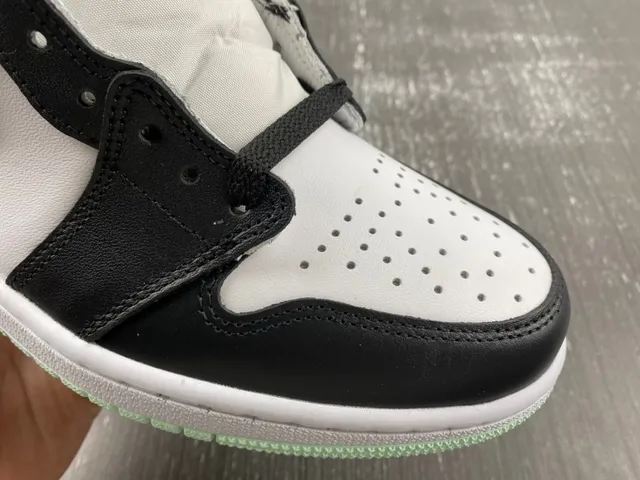 Air Jordan 1 মিন্ট গ্রিন কালো সাদা বাস্কেটবল জুতো 3