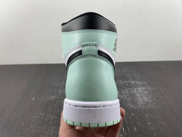 Air Jordan 1 মিন্ট গ্রিন কালো সাদা বাস্কেটবল জুতো 5