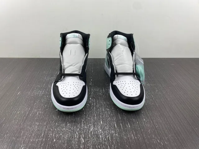 Air Jordan 1 মিন্ট গ্রিন কালো সাদা বাস্কেটবল জুতো 11