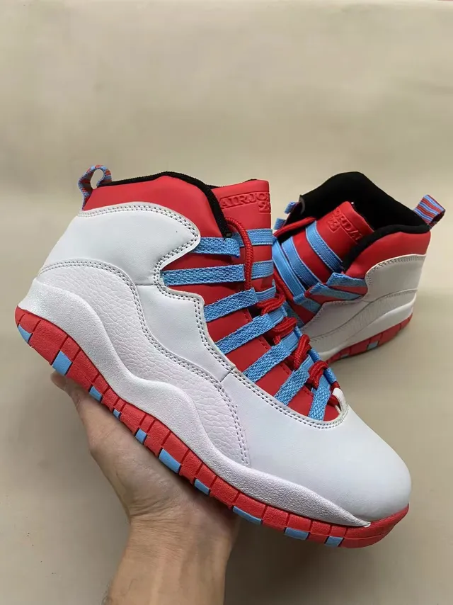 Tênis de basquete Air Jordan 10 em camurça bege e off-white 5