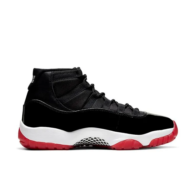 حذاء كرة السلة Air Jordan 11 أسود وأحمر 5