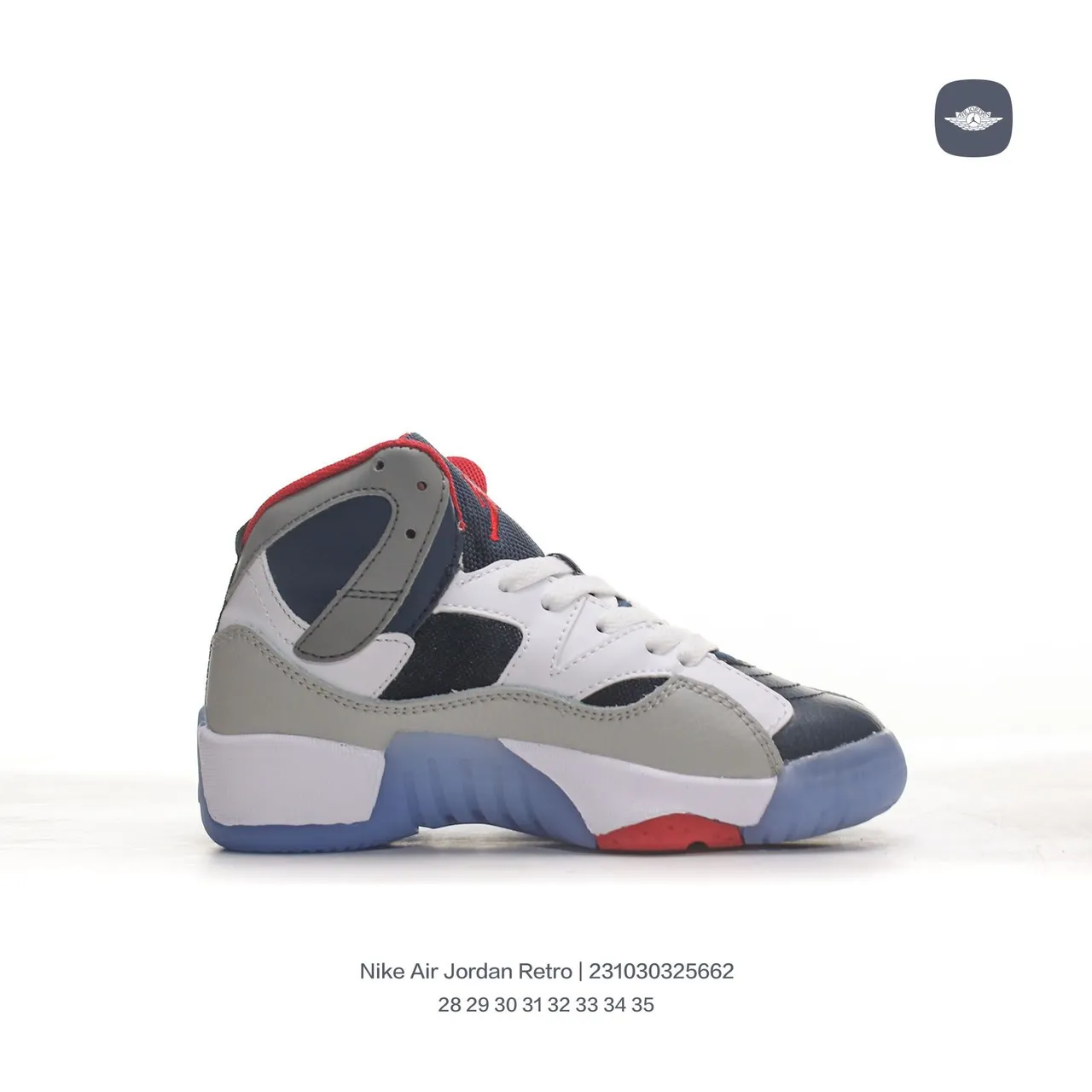 Air Jordan 11 Gray White Navy Red Light Blue Basketball Shoes 24