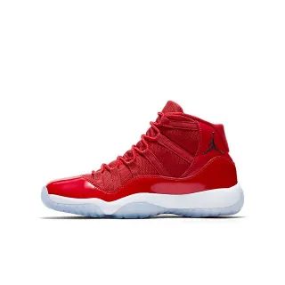 Tênis de basquete Air Jordan 11 em couro envernizado vermelho