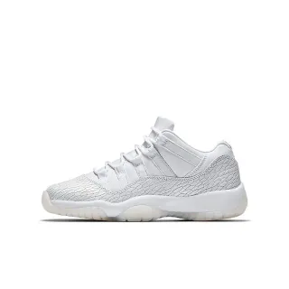 Zapatillas de baloncesto Air Jordan 11 con parte superior texturizada blanca