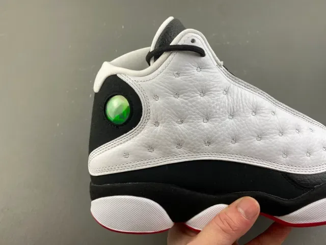 Air Jordan 13 White Black Red Quilted Basketball Shoes 2