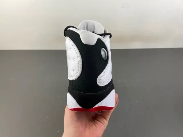 Air Jordan 13 White Black Red Quilted Basketball Shoes 4