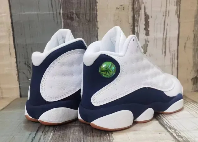 Air Jordan 13 সাদা নেভি গাম বাস্কেটবল জুতা 2