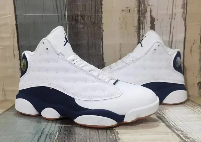 Air Jordan 13 সাদা নেভি গাম বাস্কেটবল জুতা 3