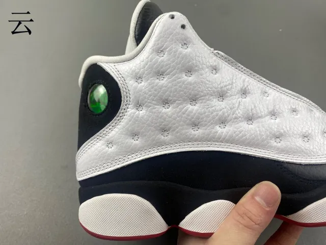 Air Jordan 13 White Navy Red Basketball Shoes 2