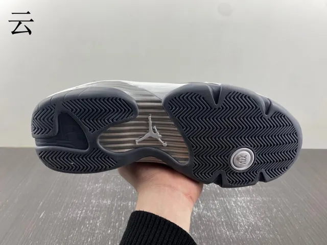 Air Jordan 14 ধূসর সোয়েড হাই-টপ বাস্কেটবল জুতো 8