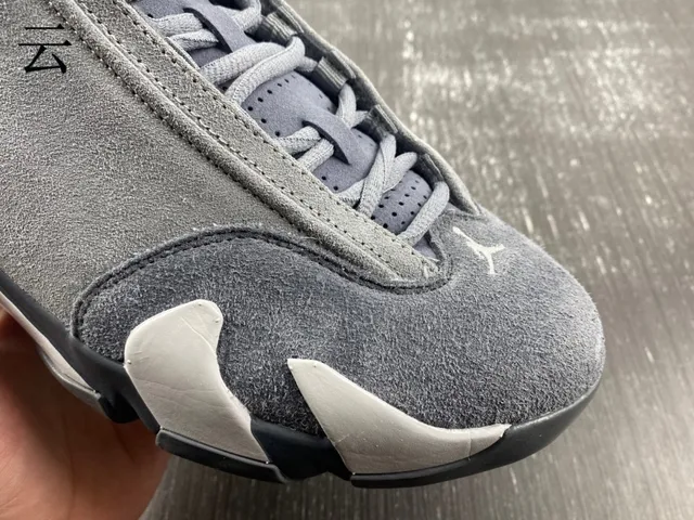 Air Jordan 14 ধূসর সোয়েড হাই-টপ বাস্কেটবল জুতো 14