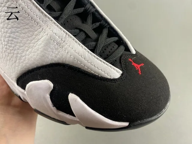 Zapatillas de baloncesto Air Jordan 14 blanco negro rojo 2