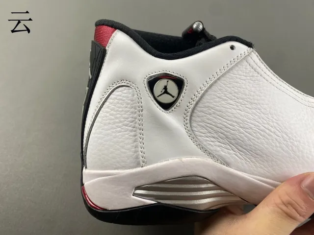 Zapatillas de baloncesto Air Jordan 14 blanco negro rojo 3