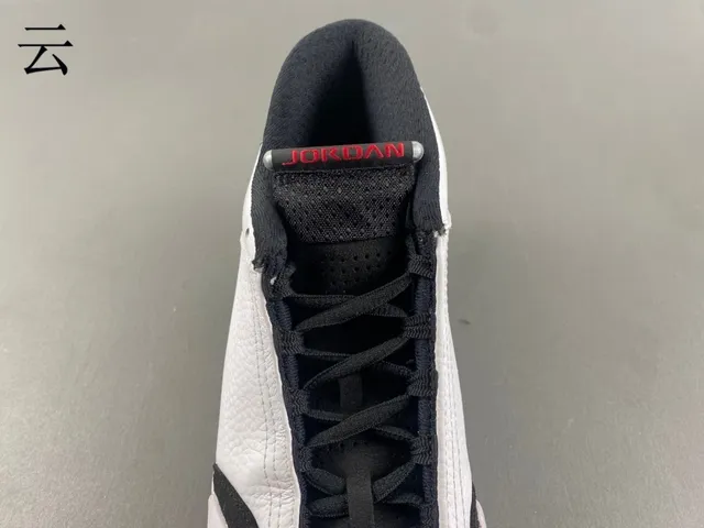 Zapatillas de baloncesto Air Jordan 14 blanco negro rojo 6