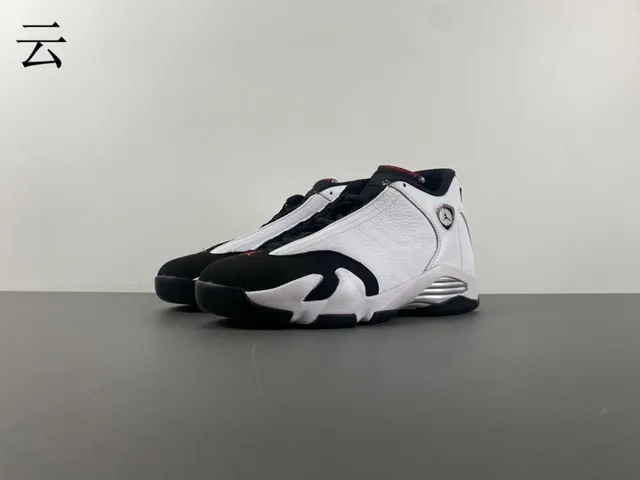 Zapatillas de baloncesto Air Jordan 14 blanco negro rojo 9