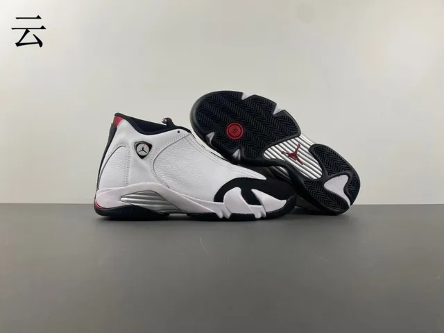 Zapatillas de baloncesto Air Jordan 14 blanco negro rojo 11
