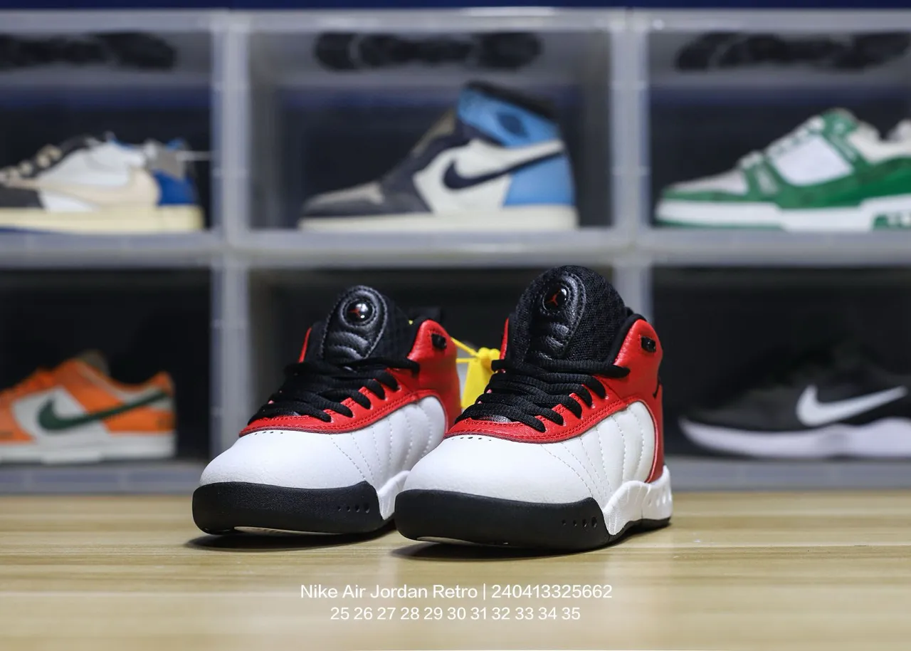حذاء كرة السلة Air Jordan 17 أبيض أحمر 8