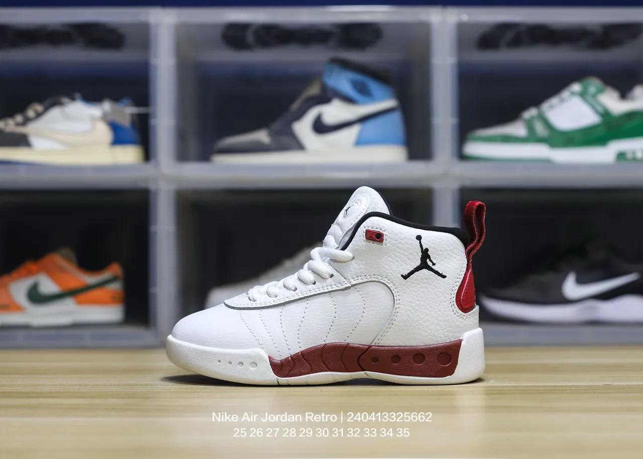 حذاء كرة السلة Air Jordan 17 أبيض أحمر 20