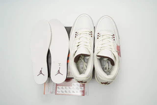 Air Jordan 3 Off-White Elephant Print Basketball Shoes 2