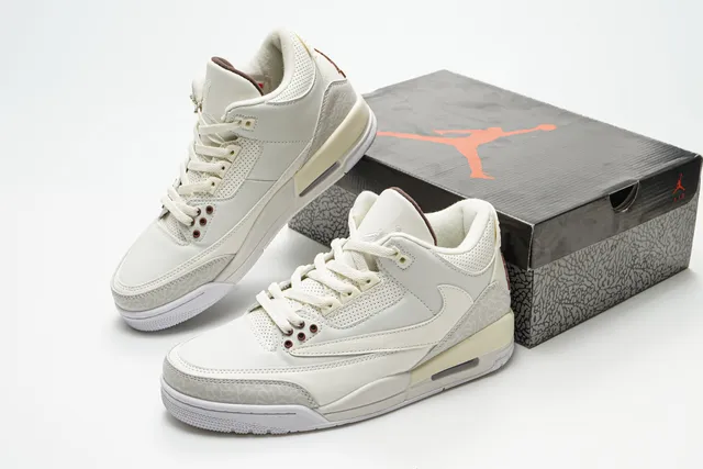Air Jordan 3 Off-White Elephant Print Basketball Shoes 5