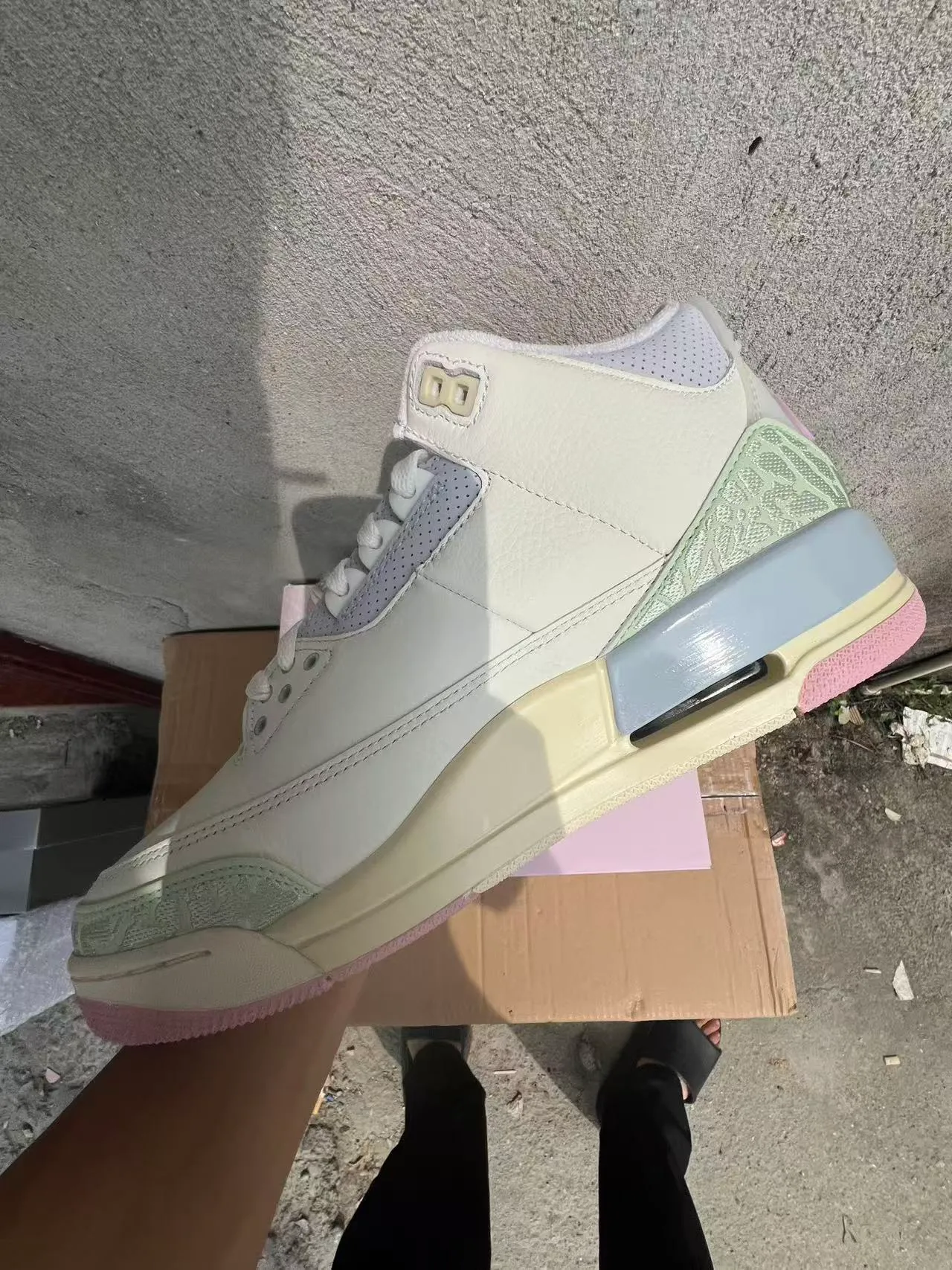 Air Jordan 3 Off-White Mint Elephant Print أحذية كرة السلة 5