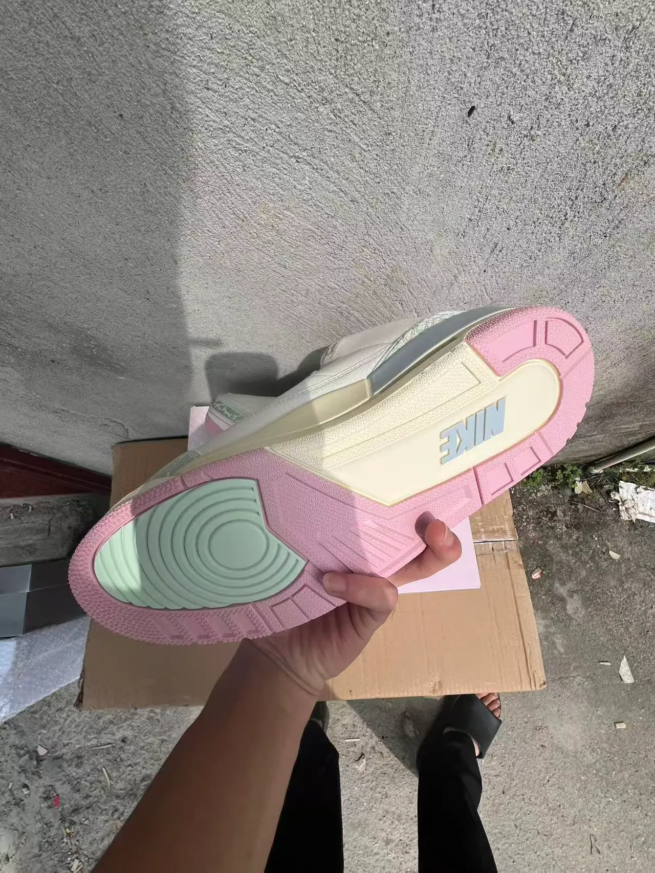 Air Jordan 3 Off-White Mint Elephant Print أحذية كرة السلة 6