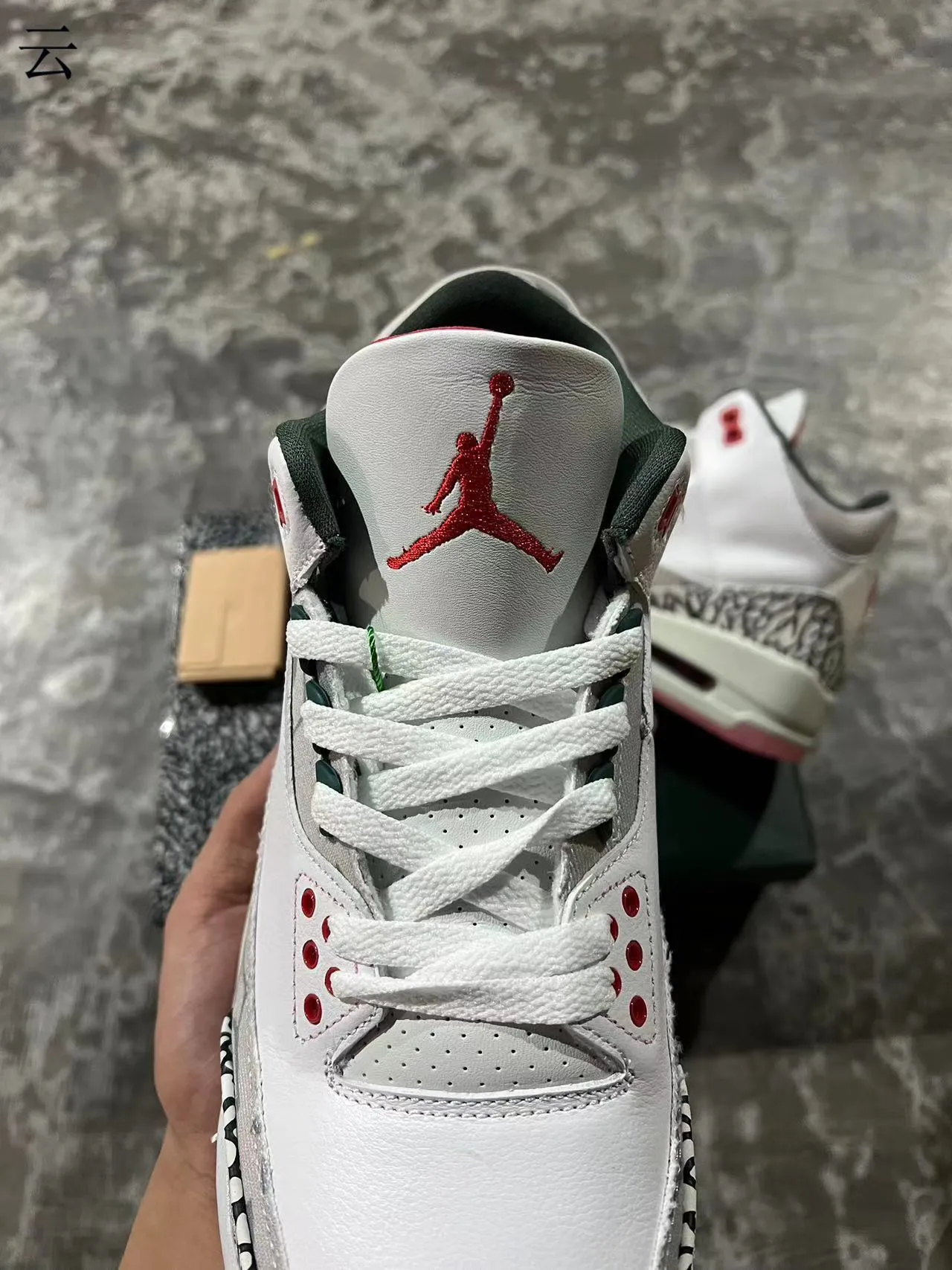 Air Jordan 3 White Elephant Print Pink Sole Basketball Shoes 5