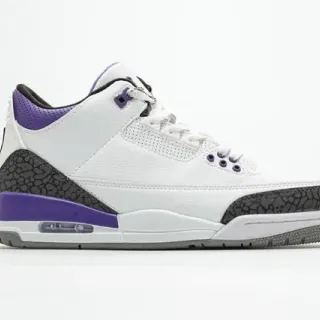 Air Jordan 3 白紫象纹篮球鞋