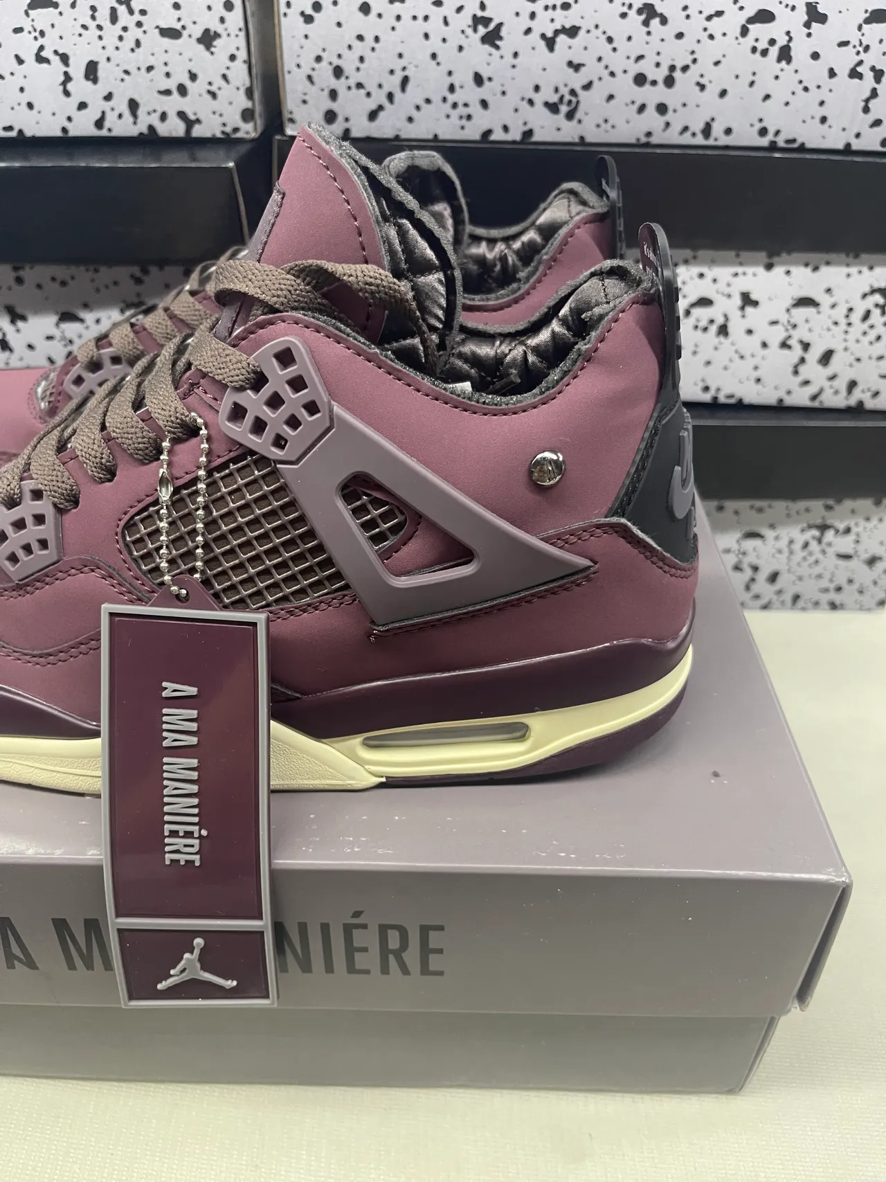 Air Jordan 4 A Ma Manière मरून बास्केटबॉल जूते 5