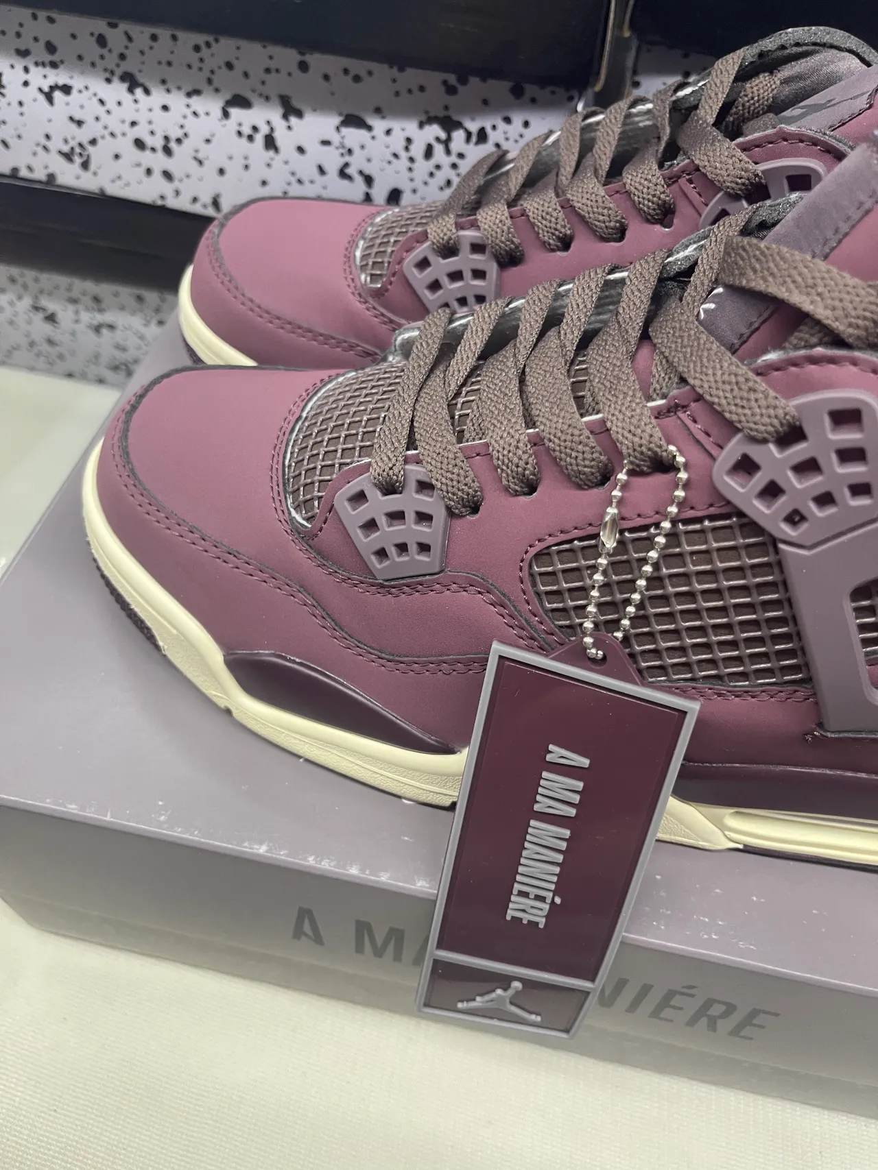 Air Jordan 4 A Ma Manière मरून बास्केटबॉल जूते 6