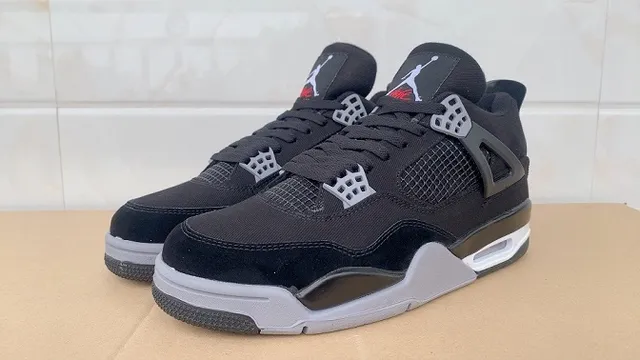 Tênis de basquete Air Jordan 4 preto cinza vermelho 5