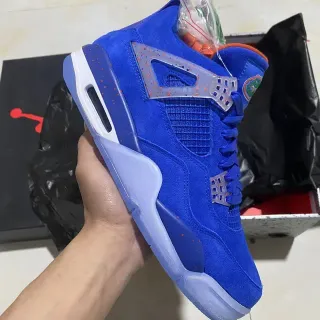 Air Jordan 4 Florida Gators 皇家蓝麂皮篮球鞋