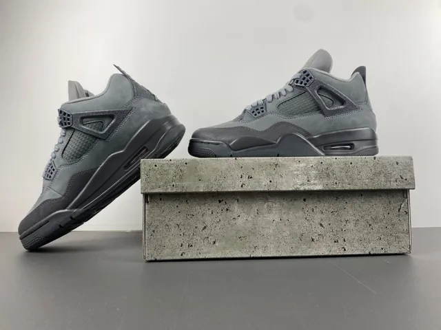 Zapatillas de baloncesto Air Jordan 4 gris monocromático 13