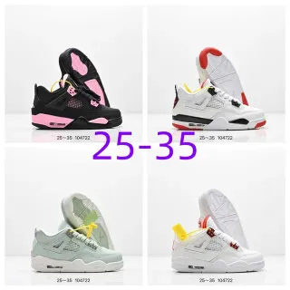 Tênis lifestyle Air Jordan 4 Retro preto e rosa